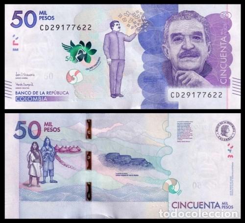 Billetes extranjeros: Colombia 50.000 Pesos 20-5-2020 Pick 462h UNC
