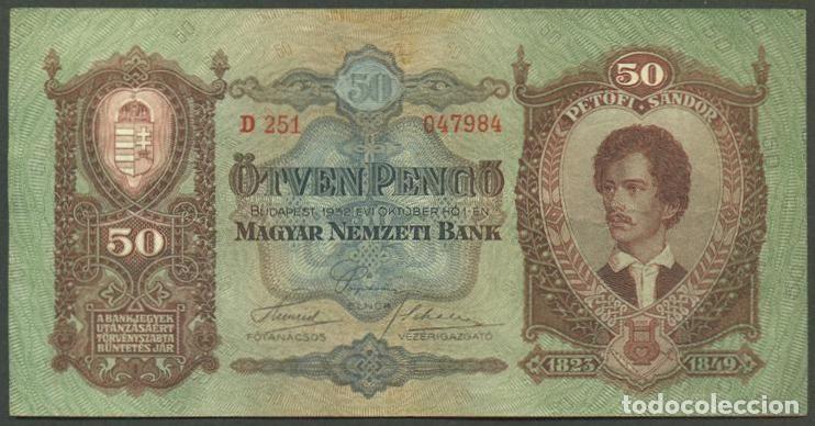 Billets internationaux: HUNGRIA. 50 pengo 1932. Pick 99.