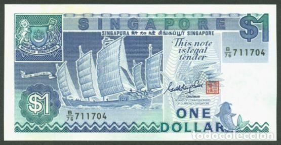 Billetes extranjeros: SINGAPUR. 1 $ (1987). Pick 18. S/C. Ver nota. - Foto 1