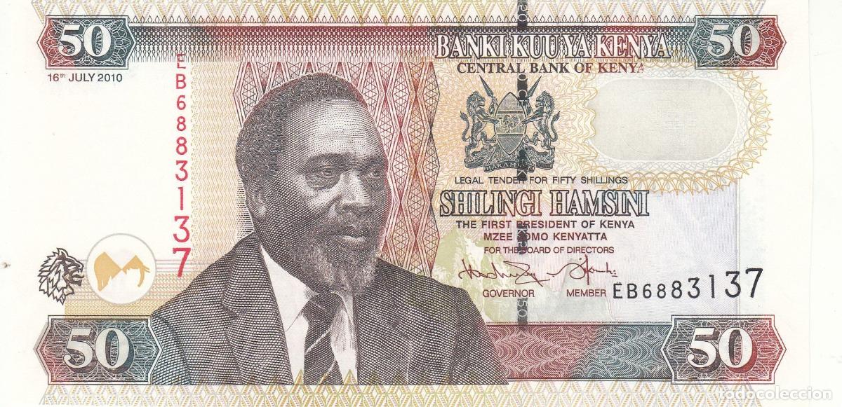International Banknotes: CRJ1433 BILLETE KENYA 50 SHILLINGS 2010 P-47e SIN CIRCULAR