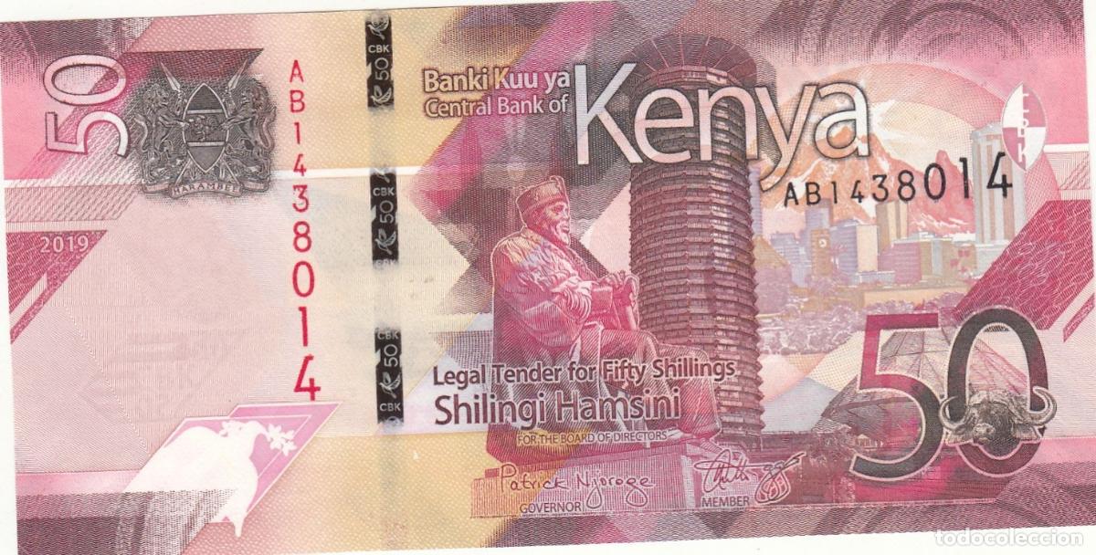 International Banknotes: CRJ2105 BILLETE KENIA 50 SHILLINGS 2019 P-52a SIN CIRCULAR
