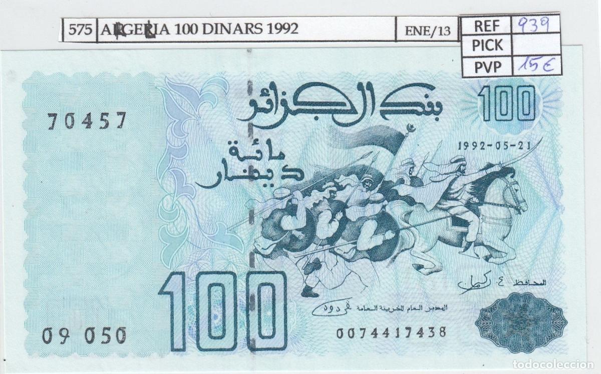 Internationale Banknoten: CRJ0575 BILLETE ARGELIA 100 DINARS 1992 P-137 SIN CIRCULAR
