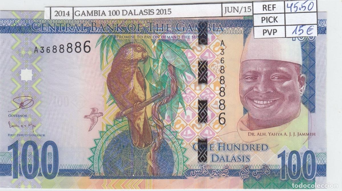 International Banknotes: CRJ2014 BILLETE GAMBIA 100 DALASIS 2015 P-35a SIN CIRCULAR