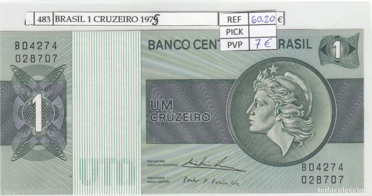 Billets internationaux: CRJ0483 BILLETE BRASIL 1 CRUZEIRO 1975 P-191Аb