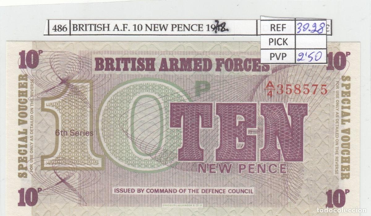 Billets internationaux: CRJ0486 BILLETE BRITISH ARMED FORCES 10 PENIQUES 1972 P-M45a