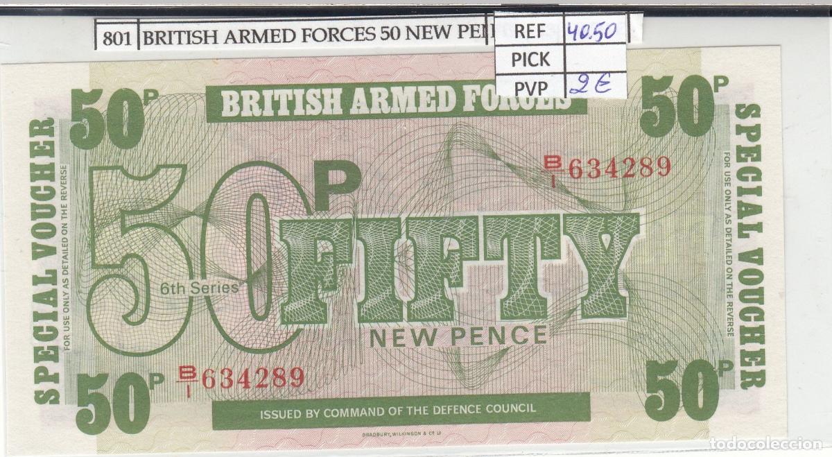 Billets internationaux: CRJ0801 BILLETE BRITISH ARMED FORCES 50 PENIQUES 1972 P-M49