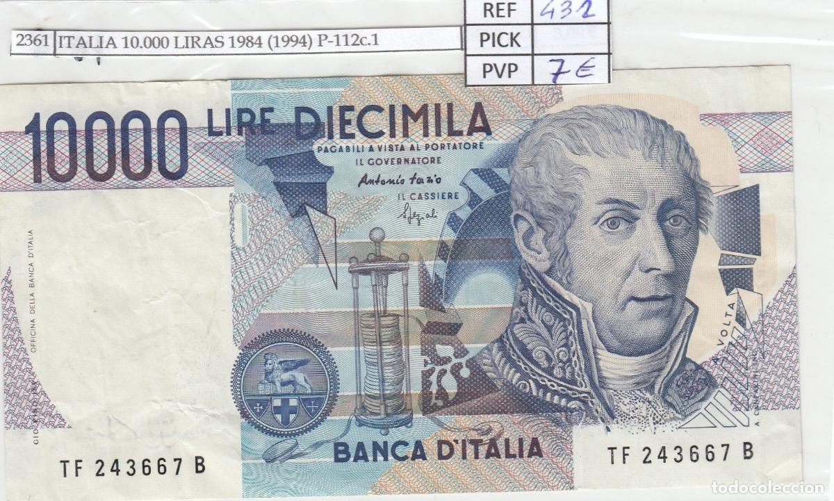 Billets internationaux: CRJ2361 BILLETE ITALIA 10.000 LIRAS 1984 (1994) P-112c.1