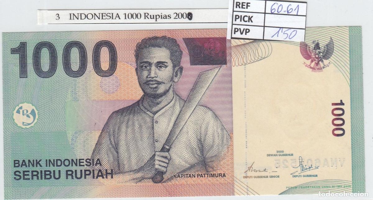 Billets internationaux: CRJ0003 BILLETE INDONESIA 1.000 RUPIAS 2000 P-141a