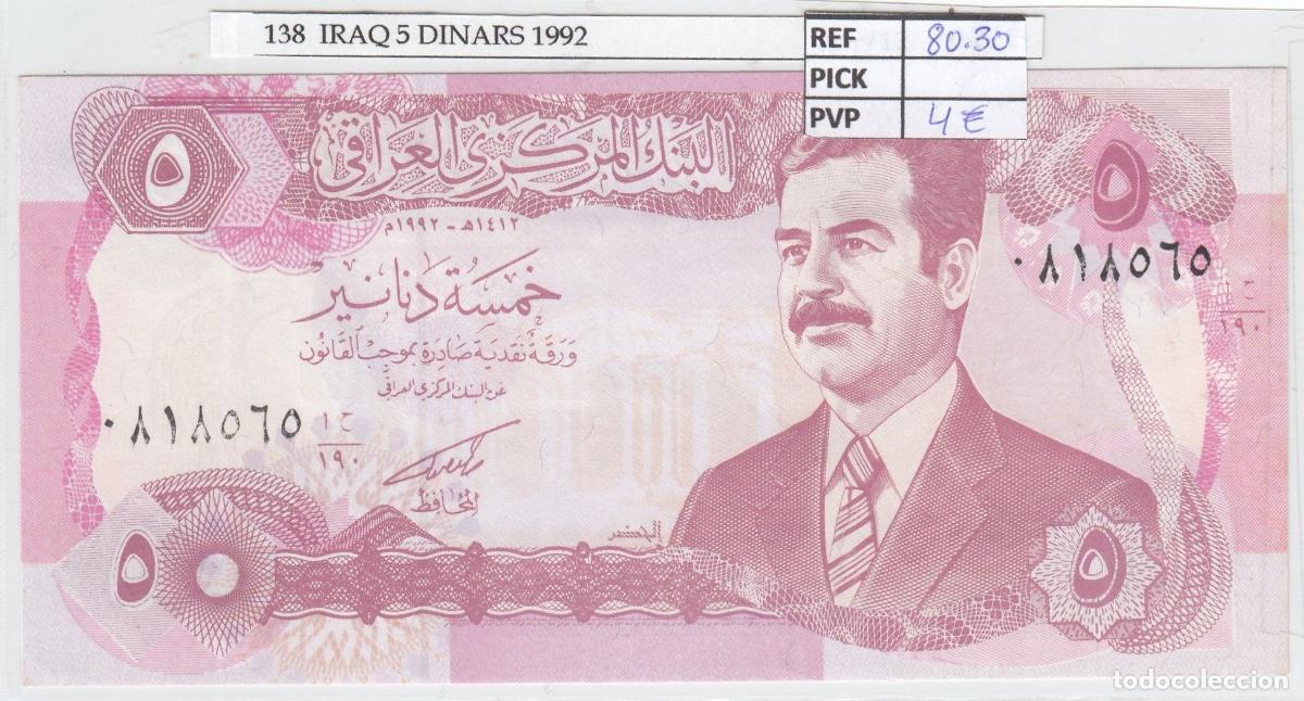 International Banknotes: CRJ0138 BILLETE IRAQ 5 DINARES 1992 P-80c