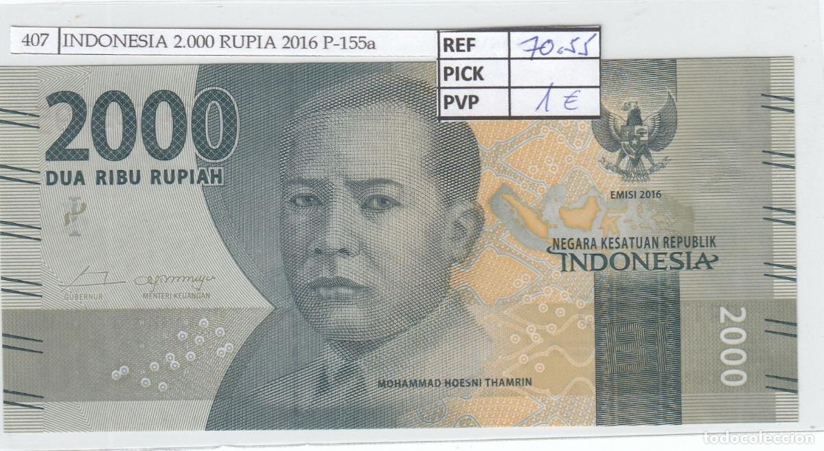 Banconote internazionali: CRJ0407 BILLETE INDONESIA 2.000 RUPIA 2016 P-155a