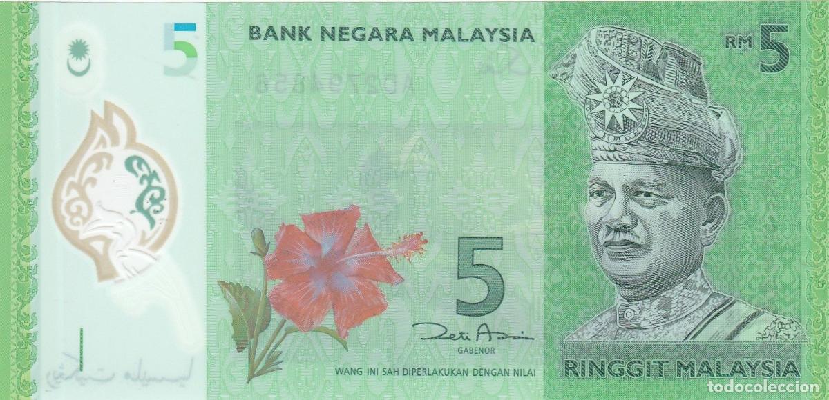 Billets internationaux: CRBX0364 BILLETE MALASIA 5 RINGGIT 2012 SIN CIRCULAR