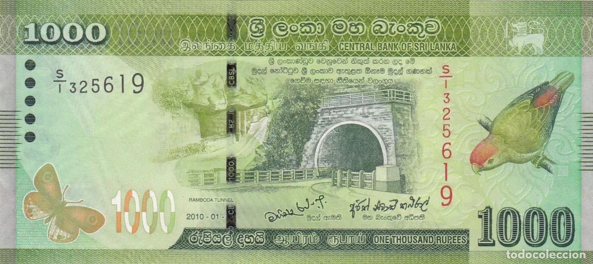 Billets internationaux: CRBX0373 BILLETE SRI LANKA 1000 RUPIAS 2010 SIN CIRCULAR