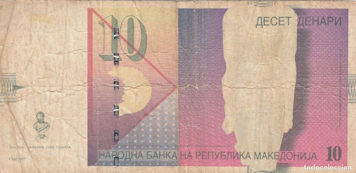 Internationale Banknoten: CRBX0447 BILLETE MACEDONIA 10 DINARES BC