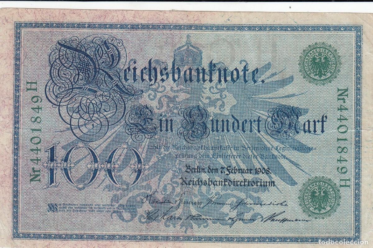 Internationale Banknoten: CRBX0478 BILLETE ALEMANIA 100 MARCOS 1908 NC