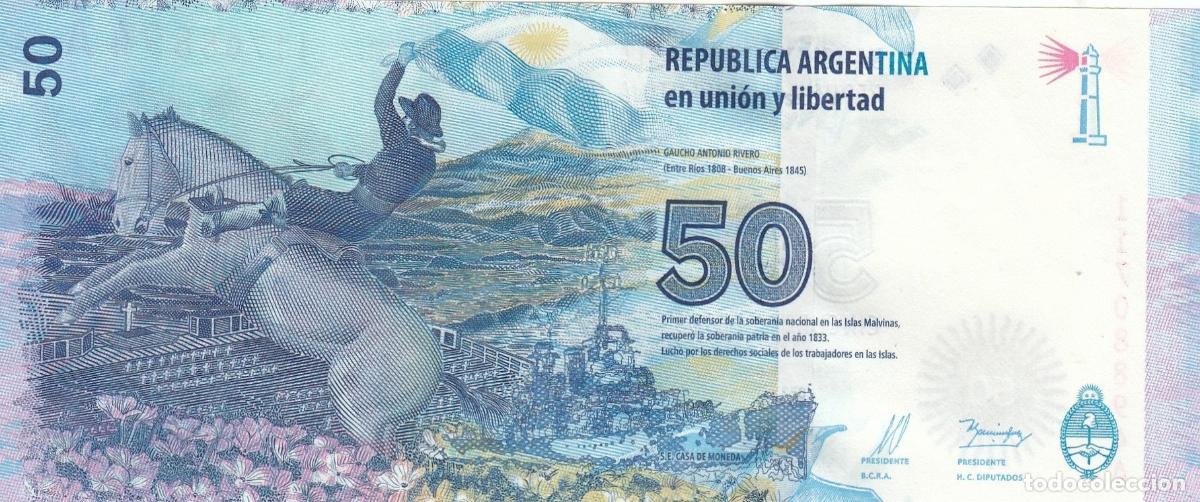 Internationale Banknoten: CRBX0486 BILLETE ARGENTINA 50 PESOS 2015 SIN CIRCULAR