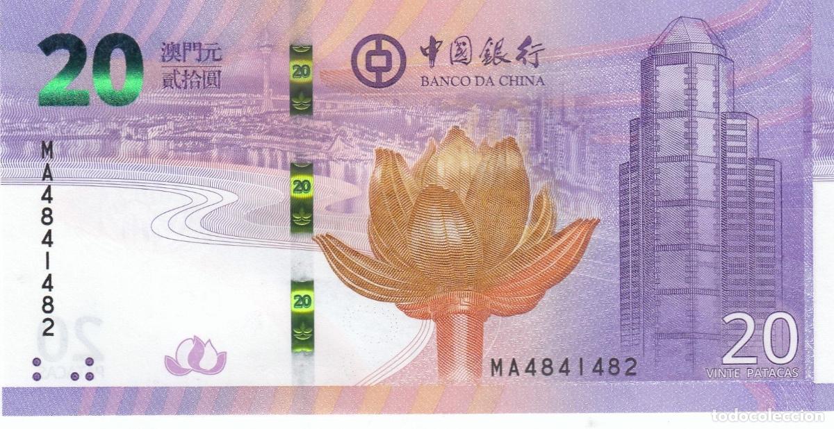 Internationale Banknoten: CRBX0496 BILLETE CHINA 20 PATACAS 2019 SIN CIRCULAR