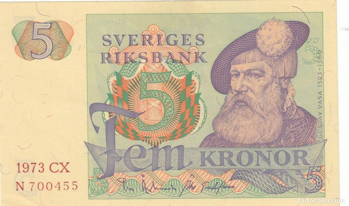 Internationale Banknoten: CRBX0550 BILLETE SUECIA 5 CORONAS 1973 EBC