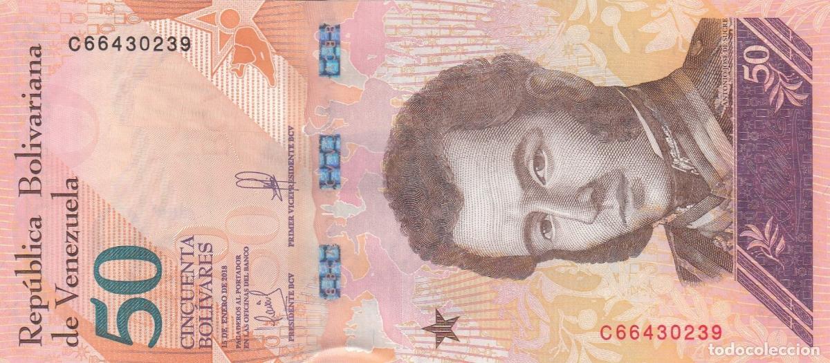 Internationale Banknoten: CRBX0554 BILLETE VENEZUELA 50 BOLIVARES 2018 SIN CIRCULAR