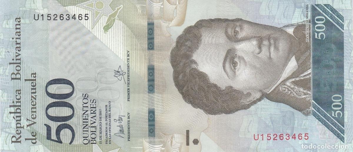 Internationale Banknoten: CRBX0556 BILLETE VENEZUELA 500 BOLIVARES 2017 SIN CIRCULAR
