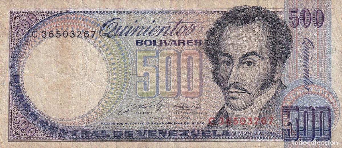 Internationale Banknoten: CRBX0573 BILLETE VENEZUELA 500 BOLIVARES 1990 USADO