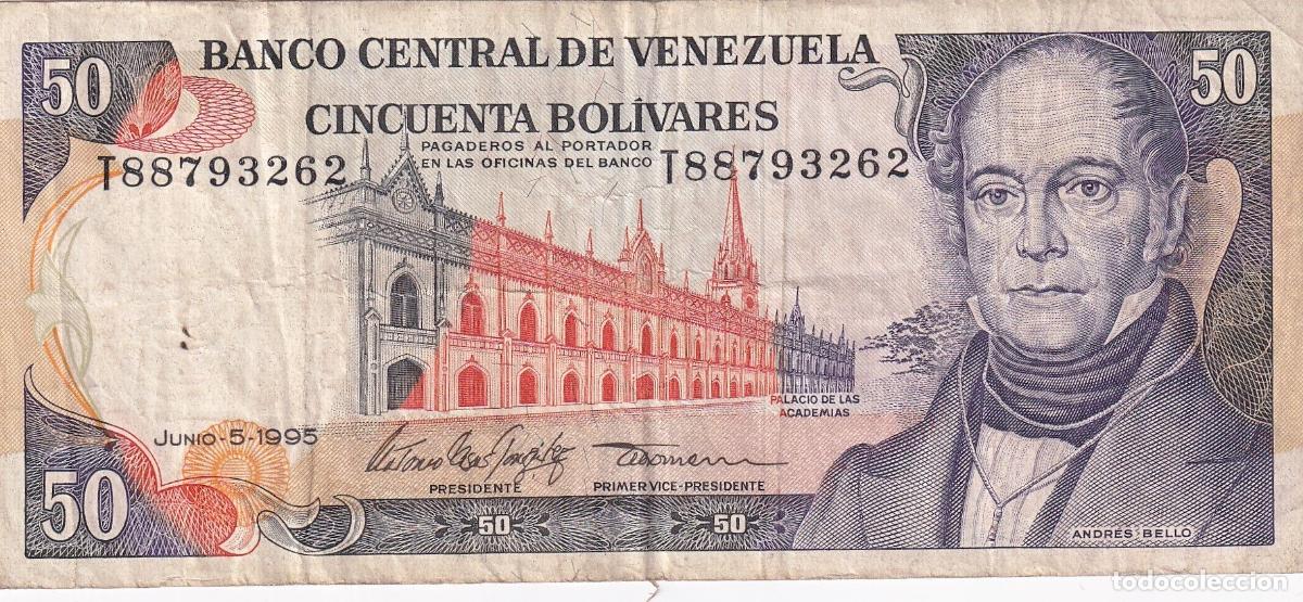 Internationale Banknoten: CRBX0574 BILLETE VENEZUELA 50 BOLIVARES 1995 BC