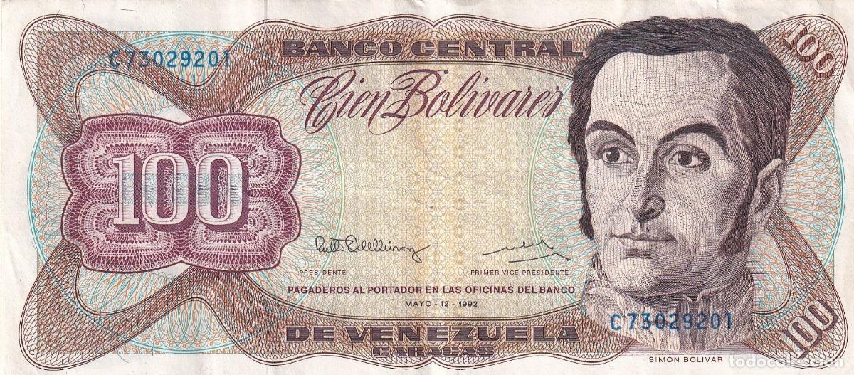 International Banknotes: CRBX0577 BILLETE VENEZUELA 100 BOLIVARES 1992 MBC