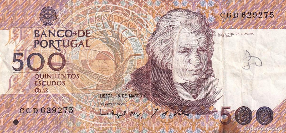 Internationale Banknoten: CRBX0588 BILLETE PORTUGAL 500 ESCUDOS 1993 USADO