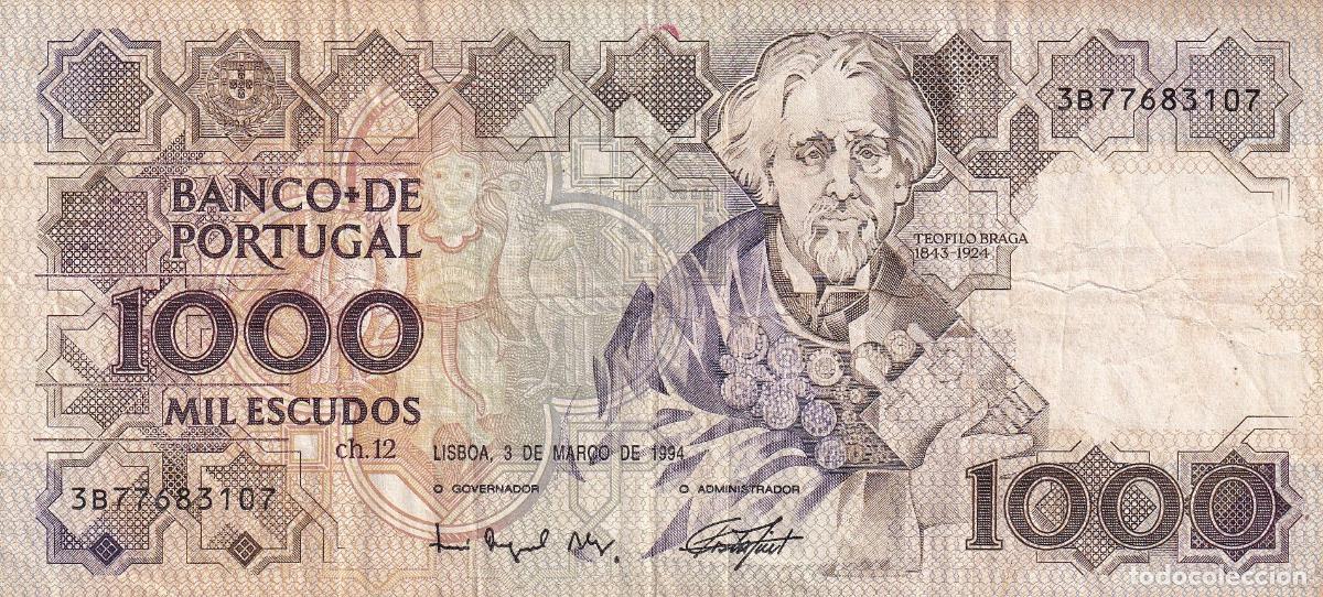 Internationale Banknoten: CRBX0590 BILLETE PORTUGAL 1000 ESCUDOS 1994 USADO