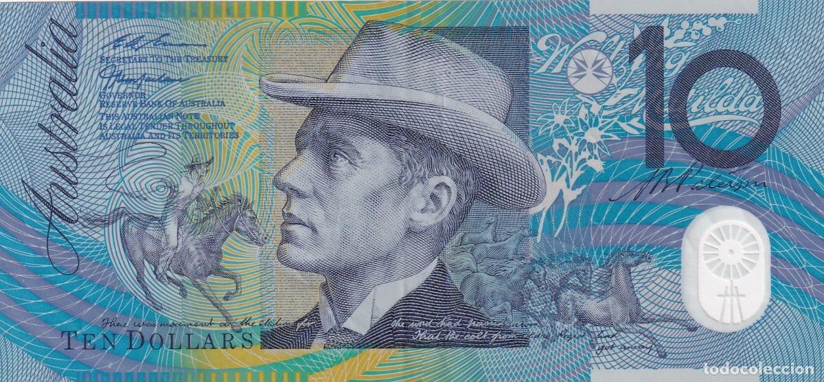 Internationale Banknoten: CRBX0609 BILLETE AUSTRALIA 10 DOLARES MBC POLIMERO