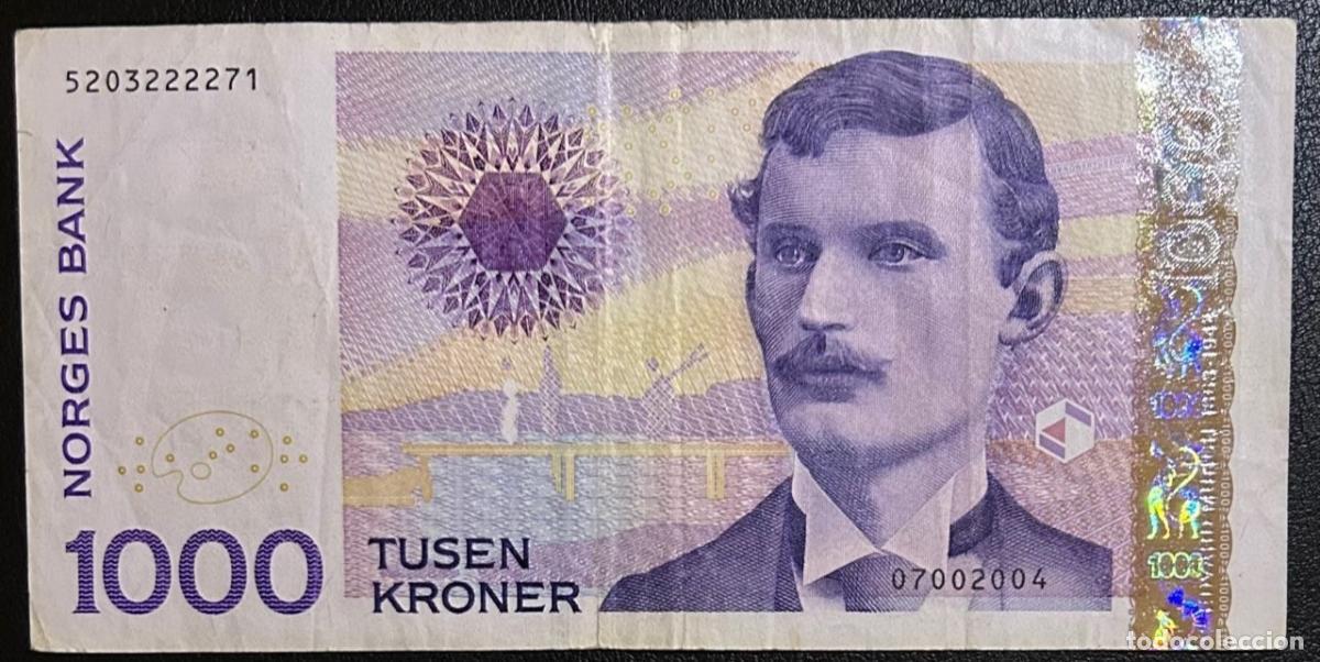 Banconote internazionali: CRBX0833 BILLETE NORUEGA 1000 CORONAS 2001 BC