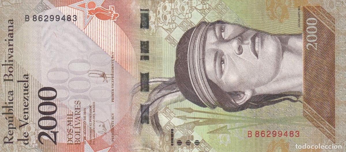Notas Internacionais: CRBX0424 BILLETE VENEZUELA 2000 BOLIVARES 2016 SIN CIRCULAR