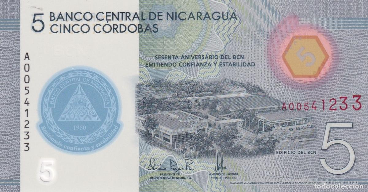 Internationale Banknoten: CRBX0931 BILLETE NICARAGUA 5 CORDOBAS 2019 SIN CIRCULAR