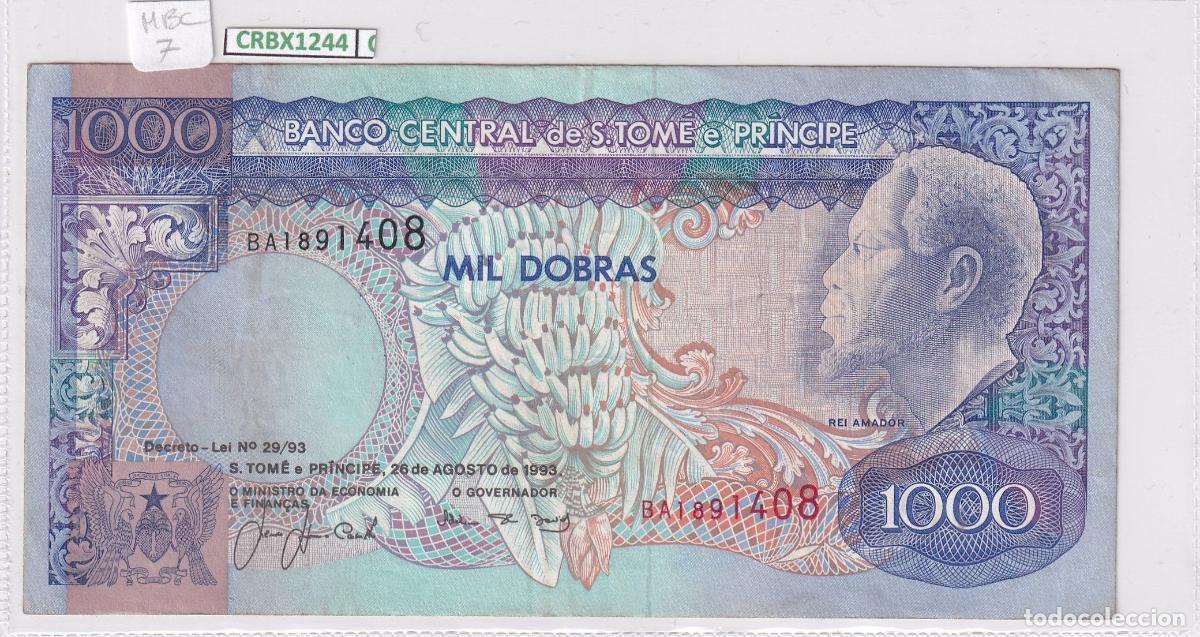 Banconote internazionali: CRBX1244 BILLETE SANTO TOME Y PRINCIPE 1000 DOBRAS 1993 MBC