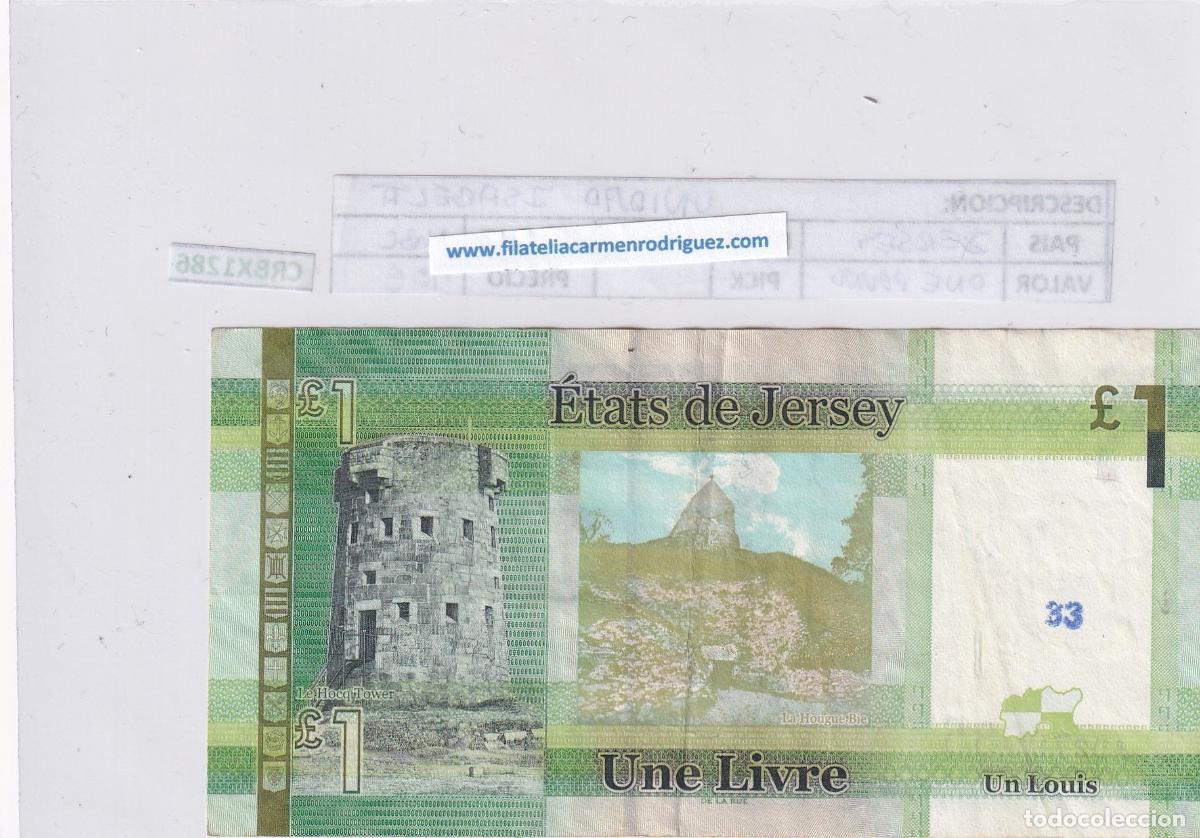Billetes extranjeros: CRBX1286 BILLETE JERSEY 1 LIBRA MBC - Foto 2