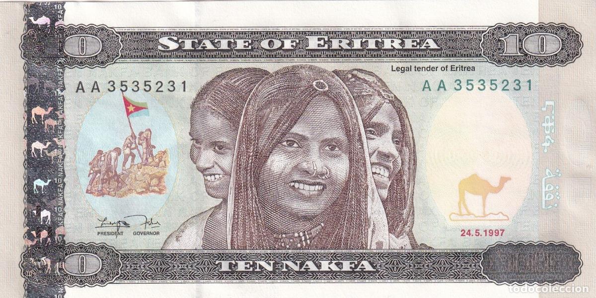 Internationale Banknoten: CRBX1438 BILLETE ERITREA 10 NAKFA 1997 SIN CIRCULAR