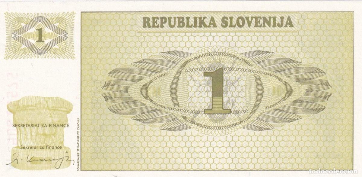 Internationale Banknoten: CRBX1445 BILLETE ESLOVENIA 1 ENA SIN CIRCULAR
