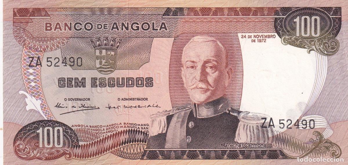 Notas Internacionais: CRBX1542 BILLETE ANGOLA 100 ESCUDOS 1972 SIN CIRCULAR