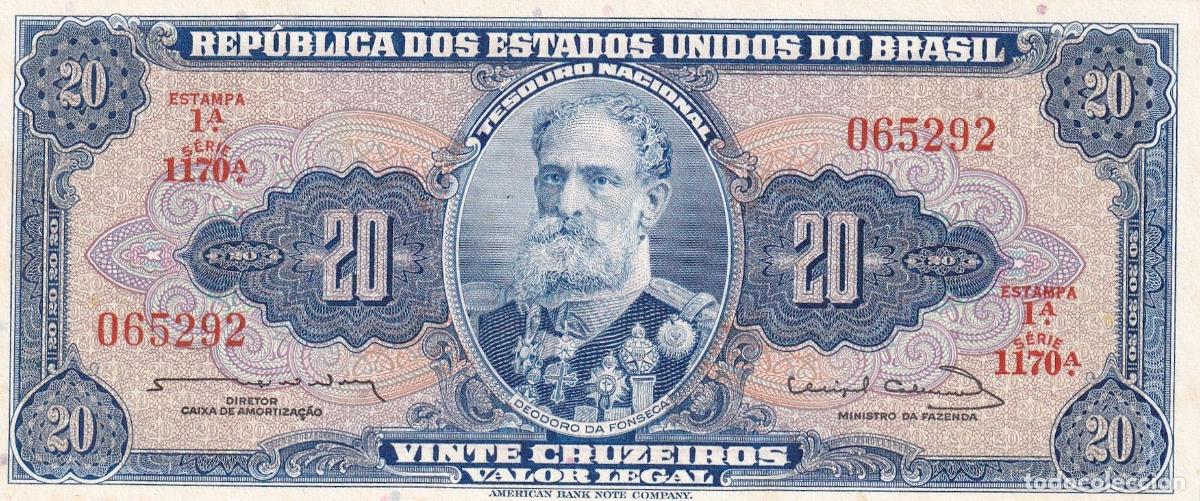 Billetes extranjeros: CRBX1576 BILLETE BRASIL 20 CRUZEIROS SIN CIRCULAR