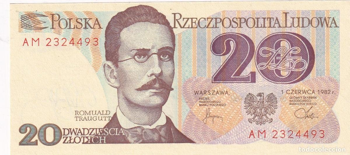 Banconote internazionali: CRBX1660 BILLETE POLONIA 20 ZLOTYCH 1982 SIN CIRCULAR