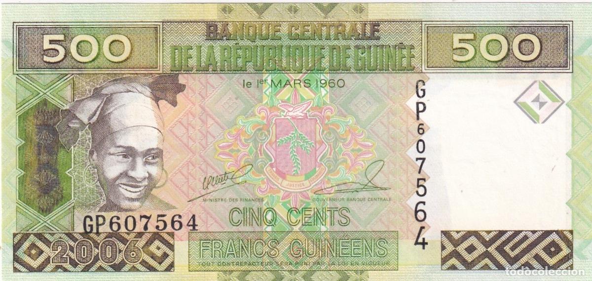 Billetes extranjeros: CRBX1739 BILLETE GUINEA 500 FRANCOS SIN CIRCULAR