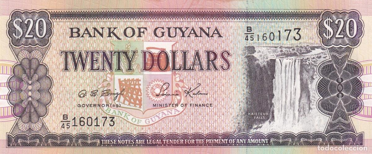 Billetes extranjeros: CRBX1742 BILLETE GUYANA 20 DOLARES P-30 SIN CIRCULAR