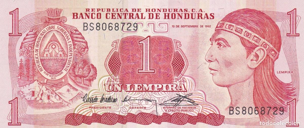 Billetes extranjeros: CRBX1749 BILLETE HONDURAS 1 LEMPIRA 1992 SIN CIRCULAR