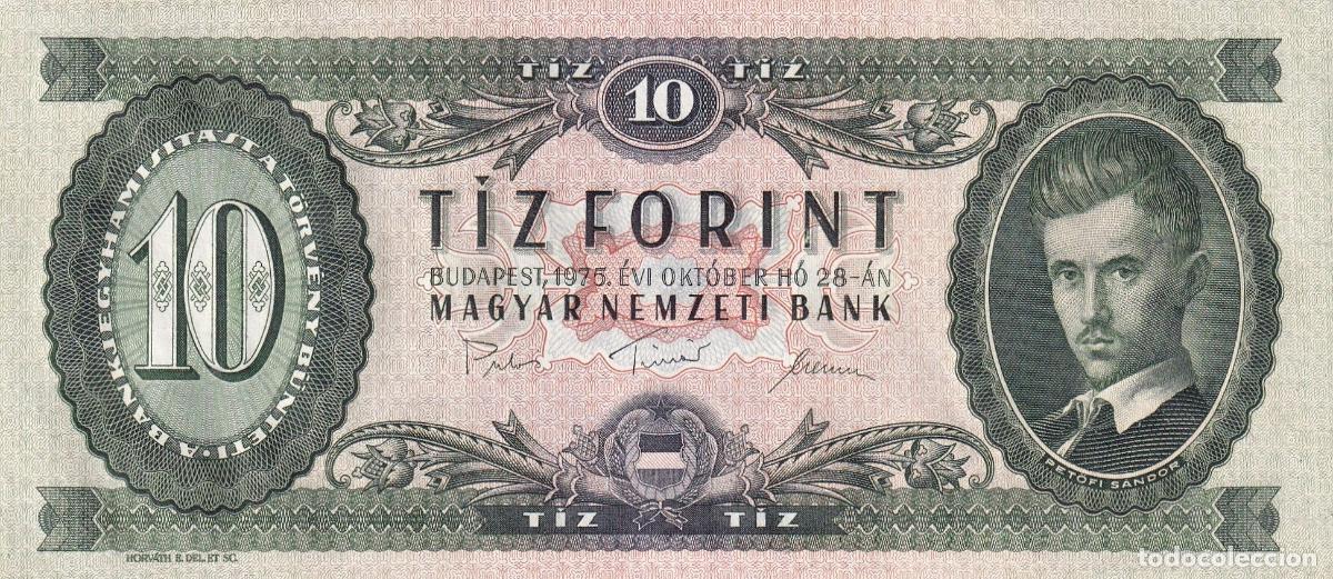 Billetes extranjeros: CRBX1758 BILLETE HUNGRIA 10 FORINT 1975 SIN CIRCULAR