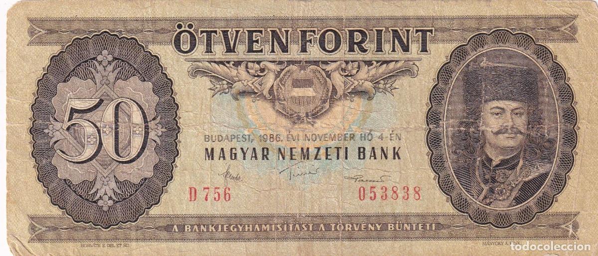Billetes extranjeros: CRBX1759 BILLETE HUNGRIA 50 FORINT 1986 USADO