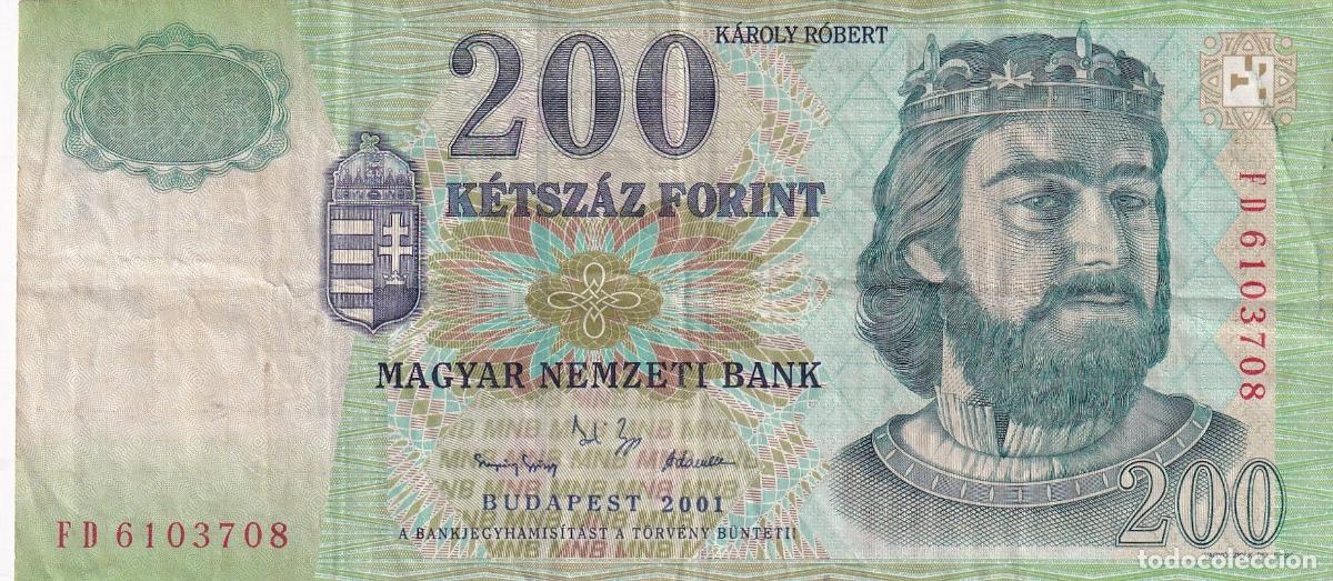 Billetes extranjeros: CRBX1761 BILLETE HUNGRIA 200 FORINT 2001 BC
