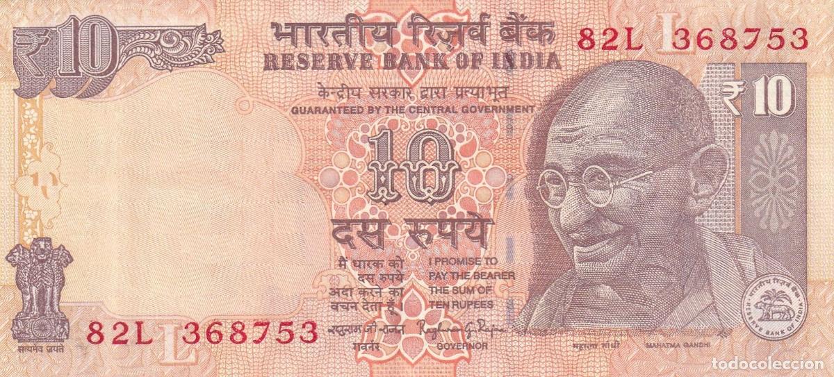 Notas Internacionais: CRBX1770 BILLETE INDIA 10 RUPIAS SIN CIRCULAR