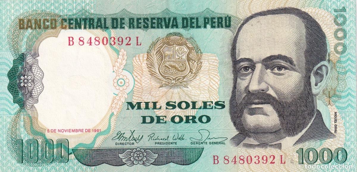 Notas Internacionais: CRBX1794 BILLETE PERU 1000 SOLES SIN CIRCULAR