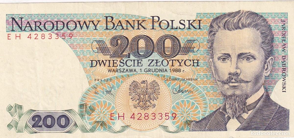 Notas Internacionais: CRBX1795 BILLETE POLONIA 200 ZLOTYCH 1988 SIN CIRCULAR