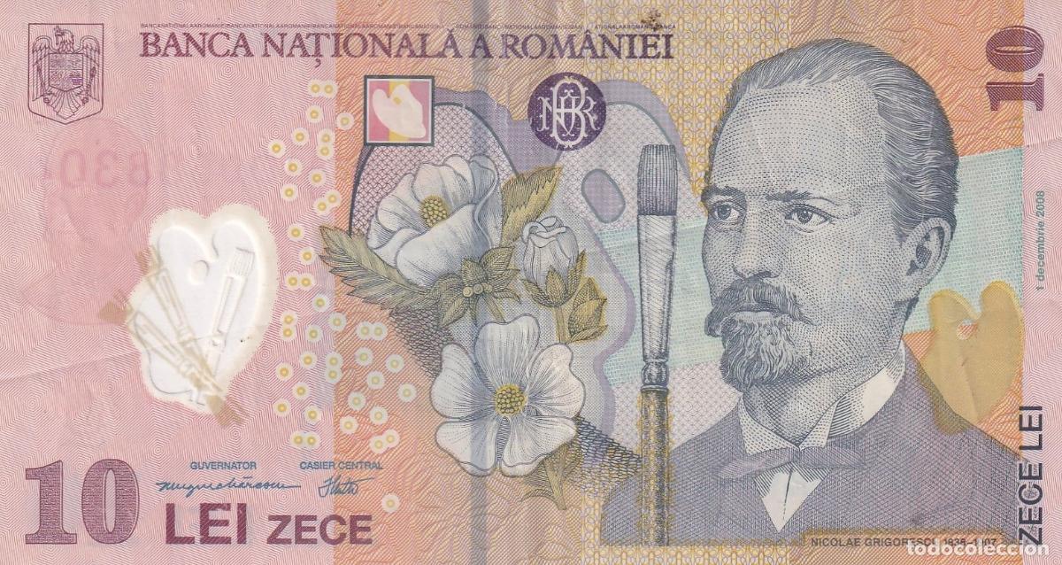 Notas Internacionais: CRBX1800 BILLETE RUMANIA 10 LEI MBC