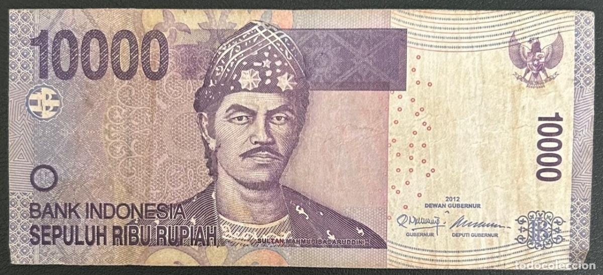 Notas Internacionais: CRBX1803 BILLETE INDONESIA 10000 RUPIAS 2012 USADO